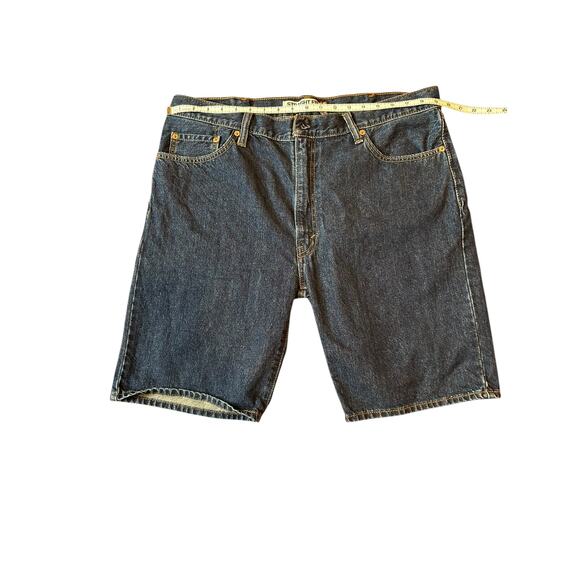 LEVI'S Dark Wash 505 Straight Shorts Jorts Men's Size 40 - Picture 3 of 9